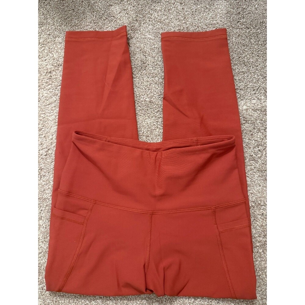 Womens Orange Old Navy Leggings with Pockets Size Small